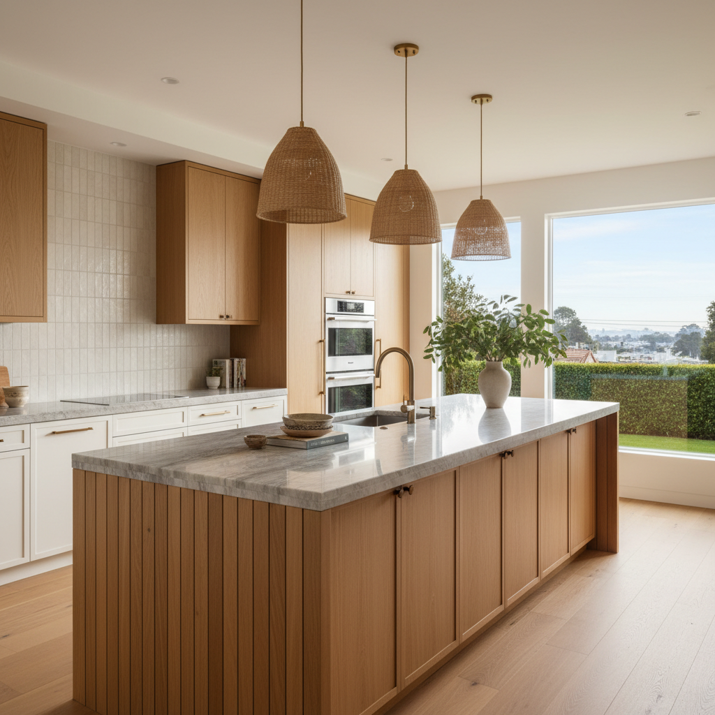 Modern Church Street condo kitchen with views